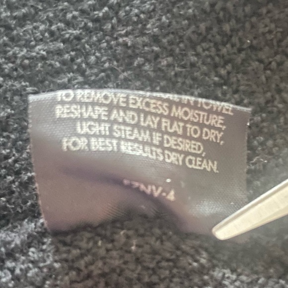 Eileen Fisher Beaded Fine Merino Wool Crepe Black Crop Cardigan Medium Crystal - Picture 7 of 8